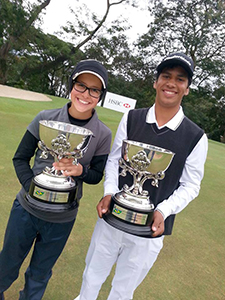 Herik Machado e Lauren Nunes Grinberg campeões juvenis