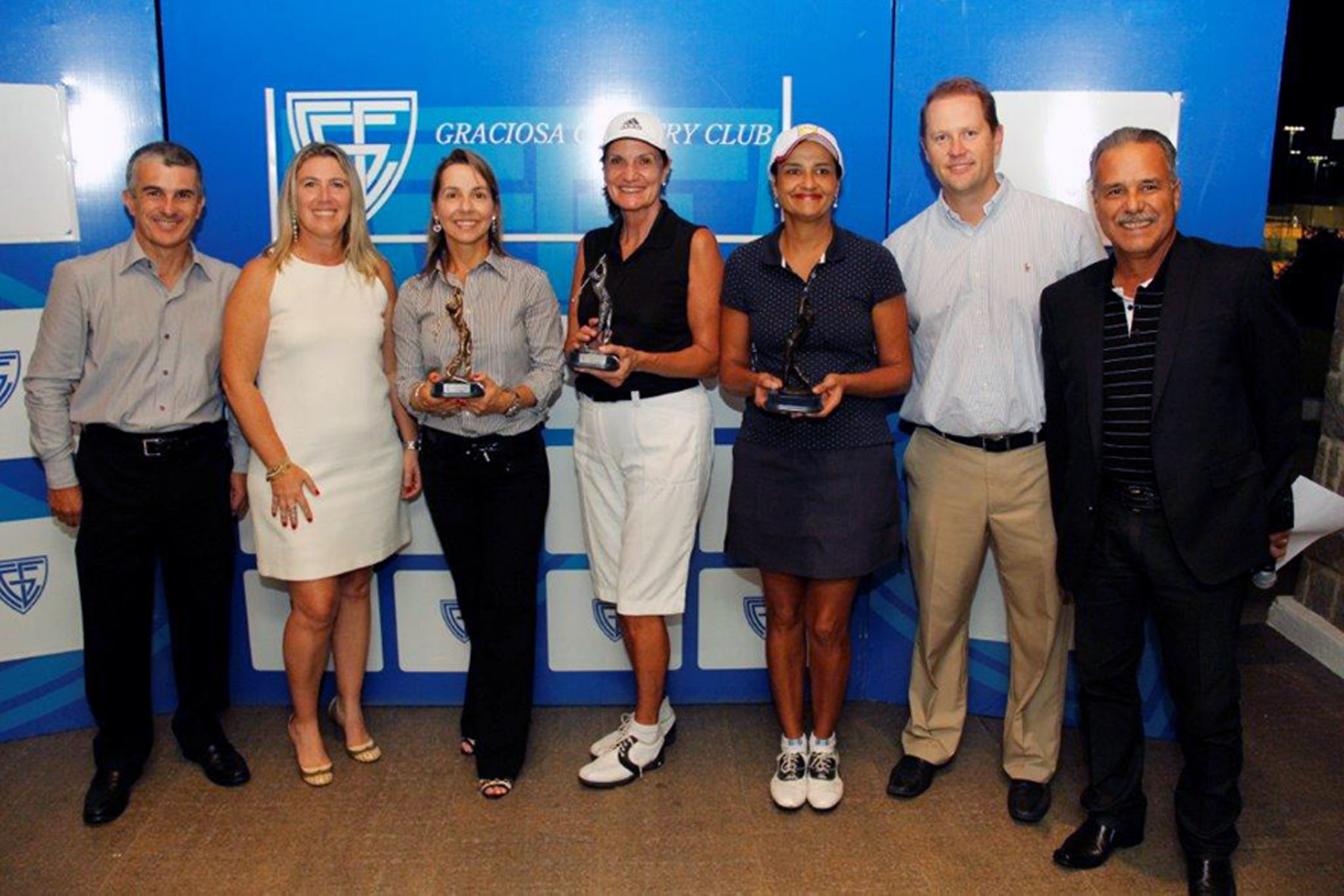 Campeões da primeira etapa do 67º Campeonato Aberto de Golfe Cidade de Curitiba