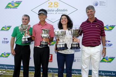 Lucas Park e Laura Caetano são campeões juvenis brasileiros