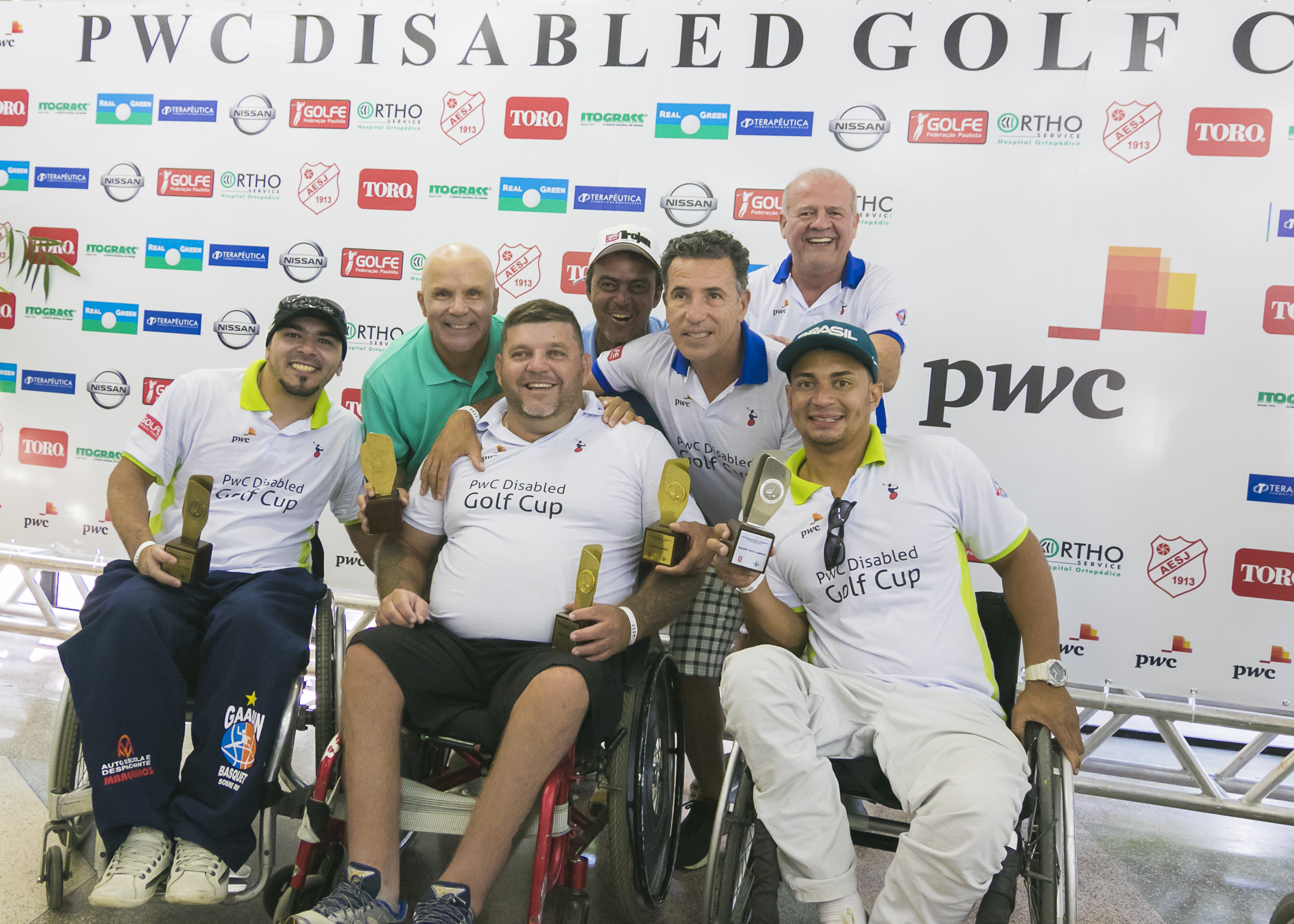 Sucesso total o “PwC DISABLED GOLF CUP -PRO AM”, 2º Torneio de Golfe Adaptado para Cadeirantes do Brasil