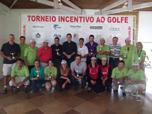 Campeões da 5ª Etapa Tour 2013 do Torneio Incentivo ao Golfe no Sant’Anna Golf Club