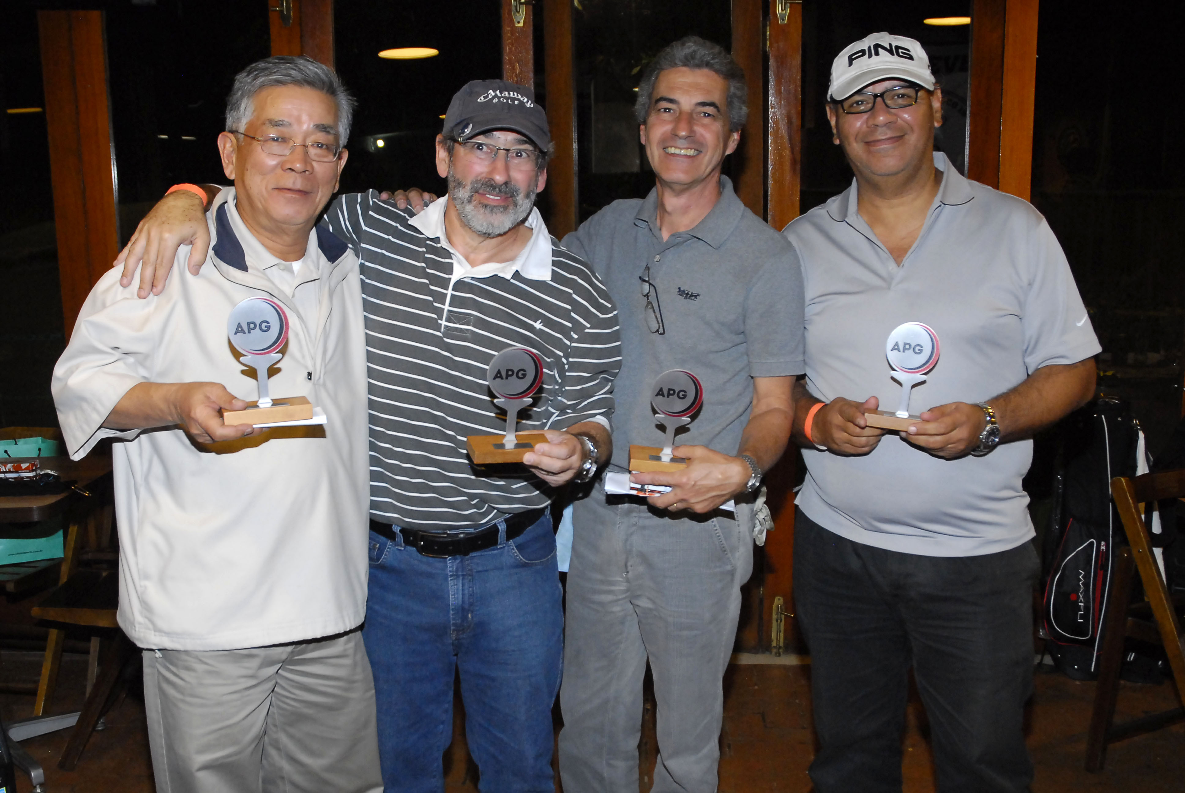 Campeões do 55º Torneio Pé Duro APG  no Embrase Golf Center