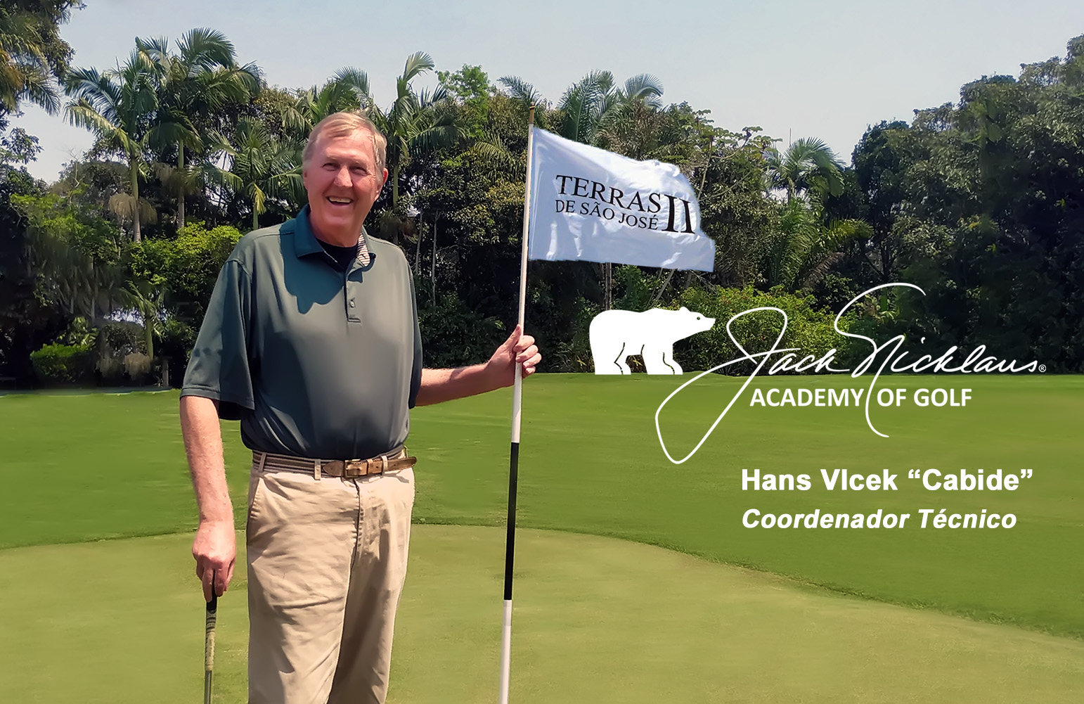 Hans Vlcek, o “Cabide”, assume comando da Jack Nicklaus Academy of Golf, no Terras II