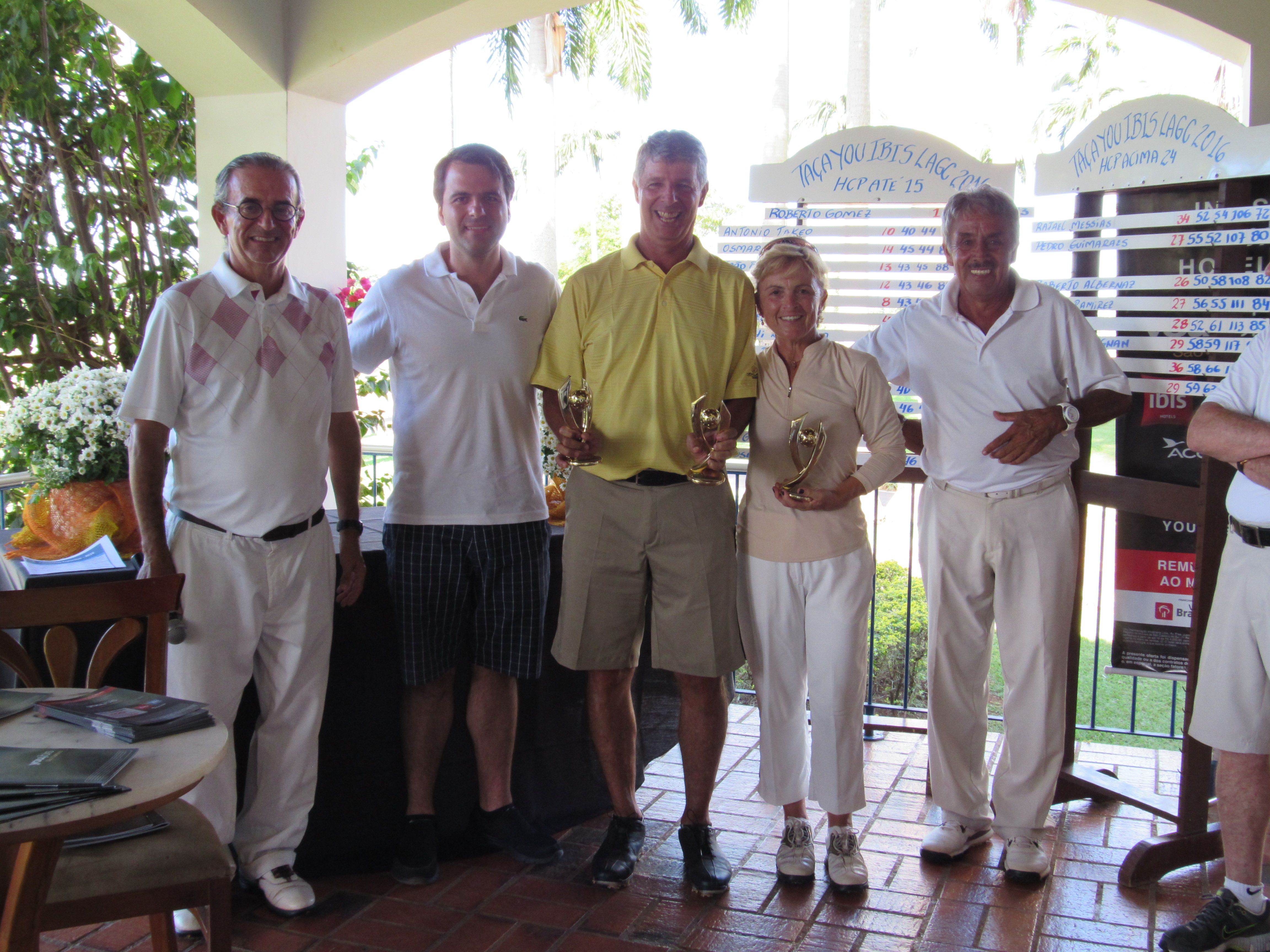 Campeões do “Torneio You, Ibis São Caetano” no Lago Azul Golfe Clube