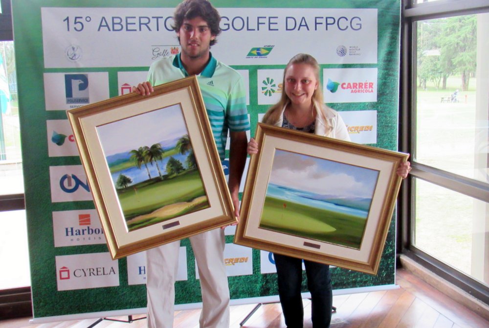 Fedele e Ana Beatriz são campeões do 15º Aberto da FPCG