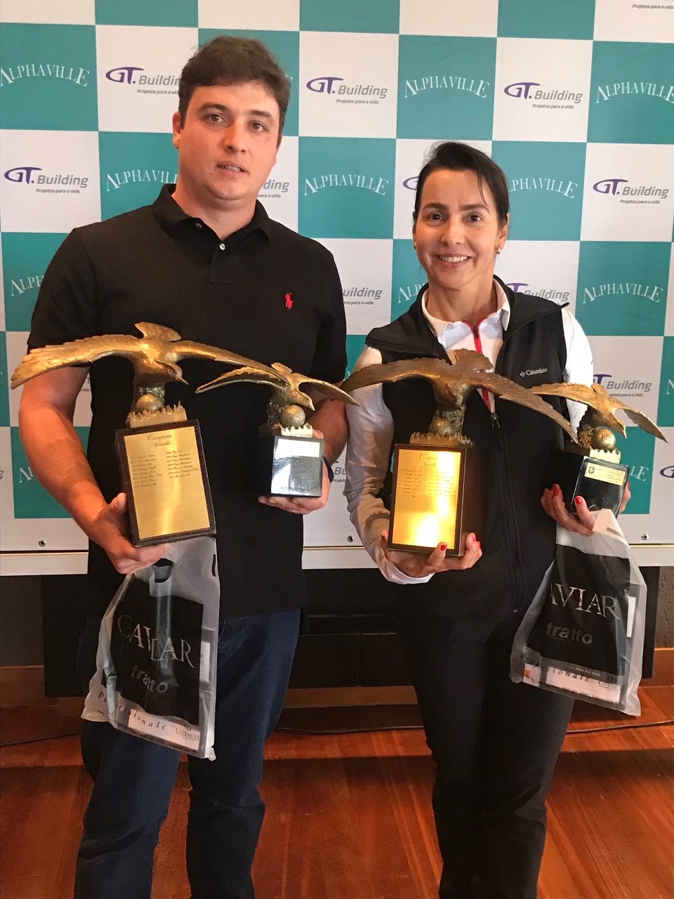 Adriana Melo e Rafael Bernardi vencem XVIII Aberto de Golfe do Alphaville Graciosa Clube