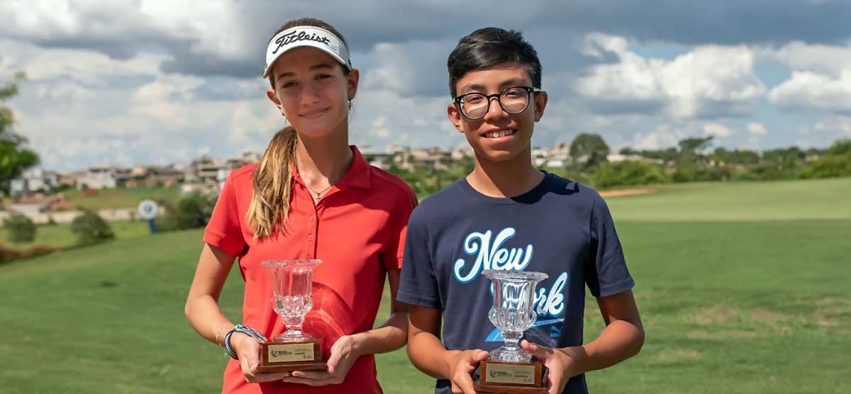 Pedro Miyata e Isadora Fernal vencem Torneio Juvenil de SP, no Quinta do Golfe