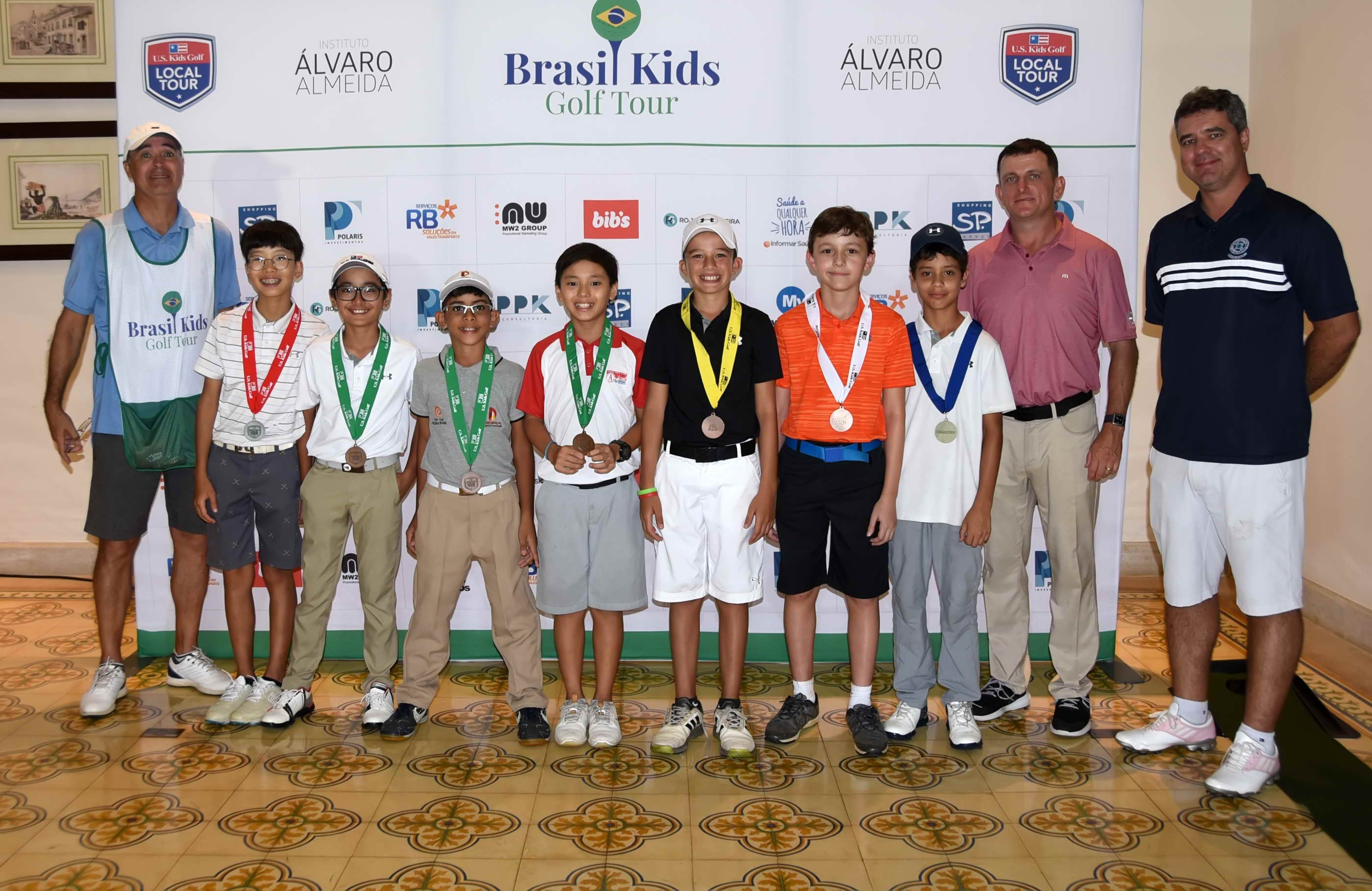 Brasil Kids Golf Tour tem sete duplos campeões nas rodadas da Grama e Baroneza