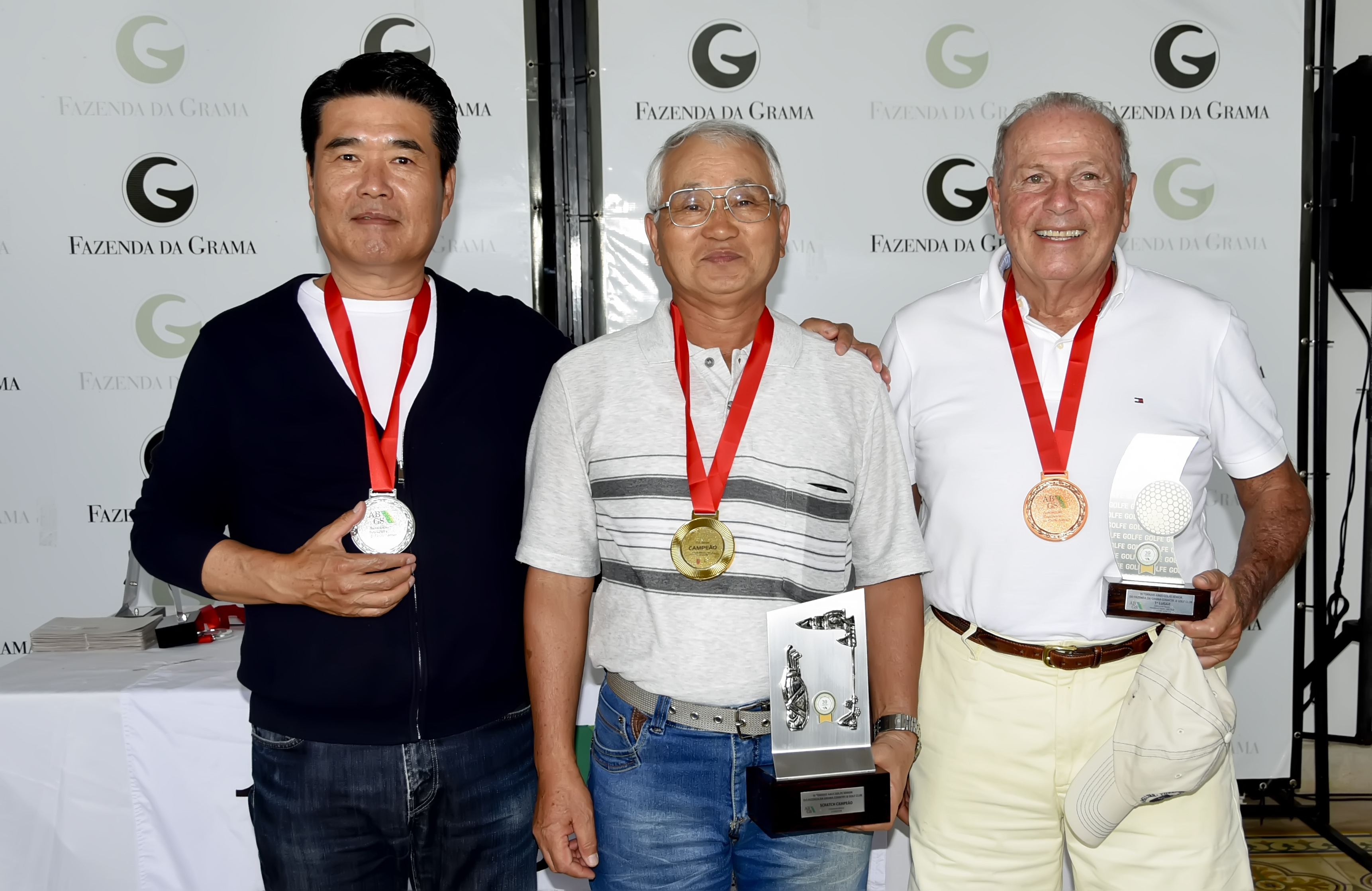 Torneio ABGS da Grama: pódio teve Shozo Karasawa, Lyn Ahn e Antônio Gantus
