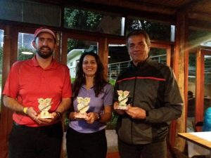 Scarpim, Fernanda e Geraldo, premiados categoria A