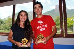 Matheus Balestrin e Célia Luz vencem o Circuito Carioca Juvenil no Itanhangá