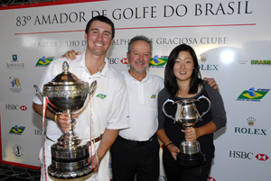 André Tourinho e Luciane Lee conquistam Amador Brasileiro de Golfe no Paraná