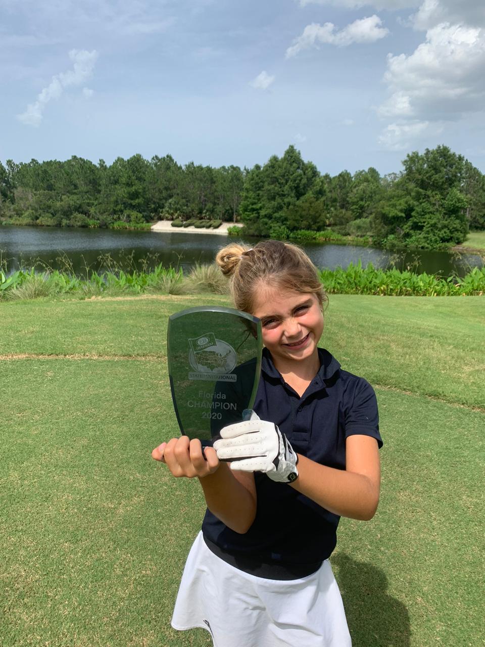 Golfista de 6 anos, Bella Simões é campeã do Florida State Invitation