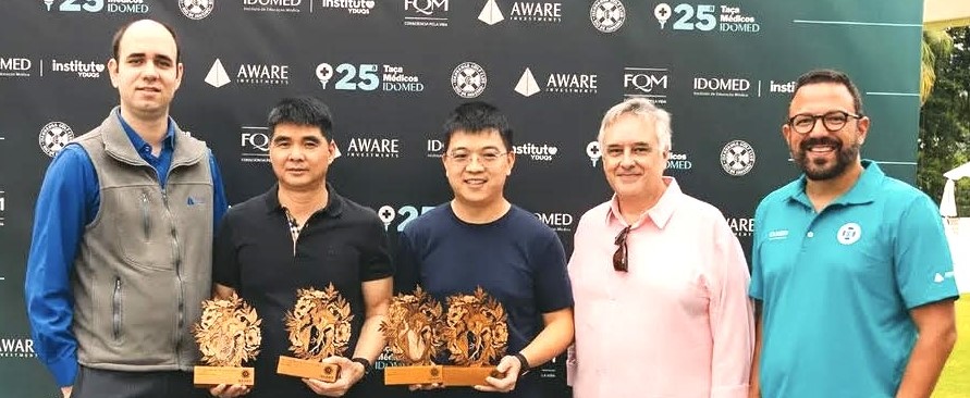 Campeões da Taça Médicos de Golfe IDOMED realizada no Itanhangá Golf Club