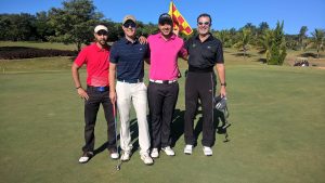 Comemorando hole in one