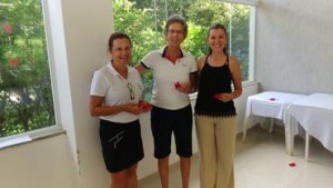Lucia Martins (CGC), Cristina Rosel (CCSP) e Roberta Avery (FPG)