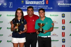 Luiza Altmann, Antonio Padula, pres. da FPG, e Paulo Vitor Mattos 