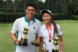 Os campeões Mattos e Giovanna Fotos: divulgação