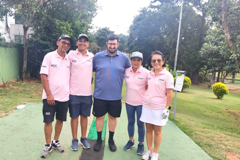 Campeões do Torneio Lanza Pharma Incentivo ao Golfe realizado no centro esportivo da Federação Paulista de Golfe