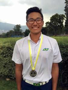 Lucas Park, vice-campeão juvenil sul-americano de golfe 