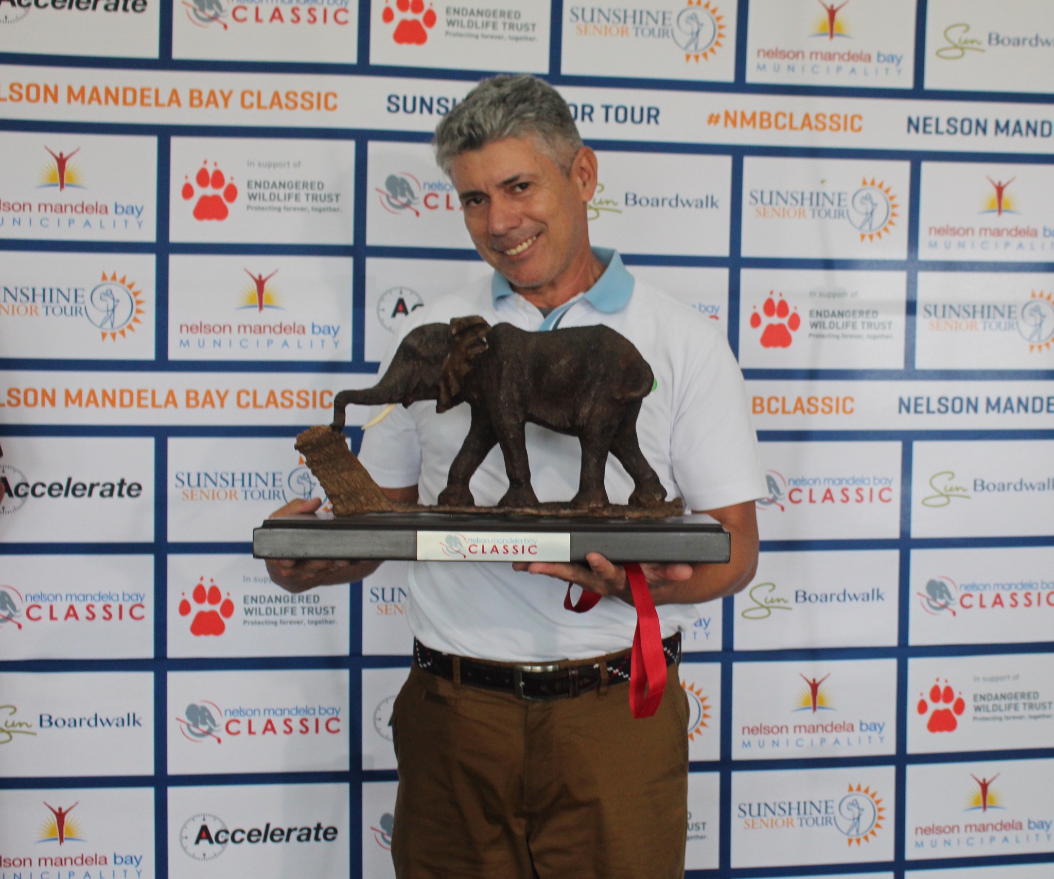 Adilson da Silva é campeão do Nelson Mandela Bay Classic, torneio do Sunshine Senior Tour