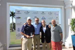Ruben Motta (Vencedor), Abilio Torres da GJP, Bruno Ribeiro do Wish Golf Resort e Guto Damião da Site Ni