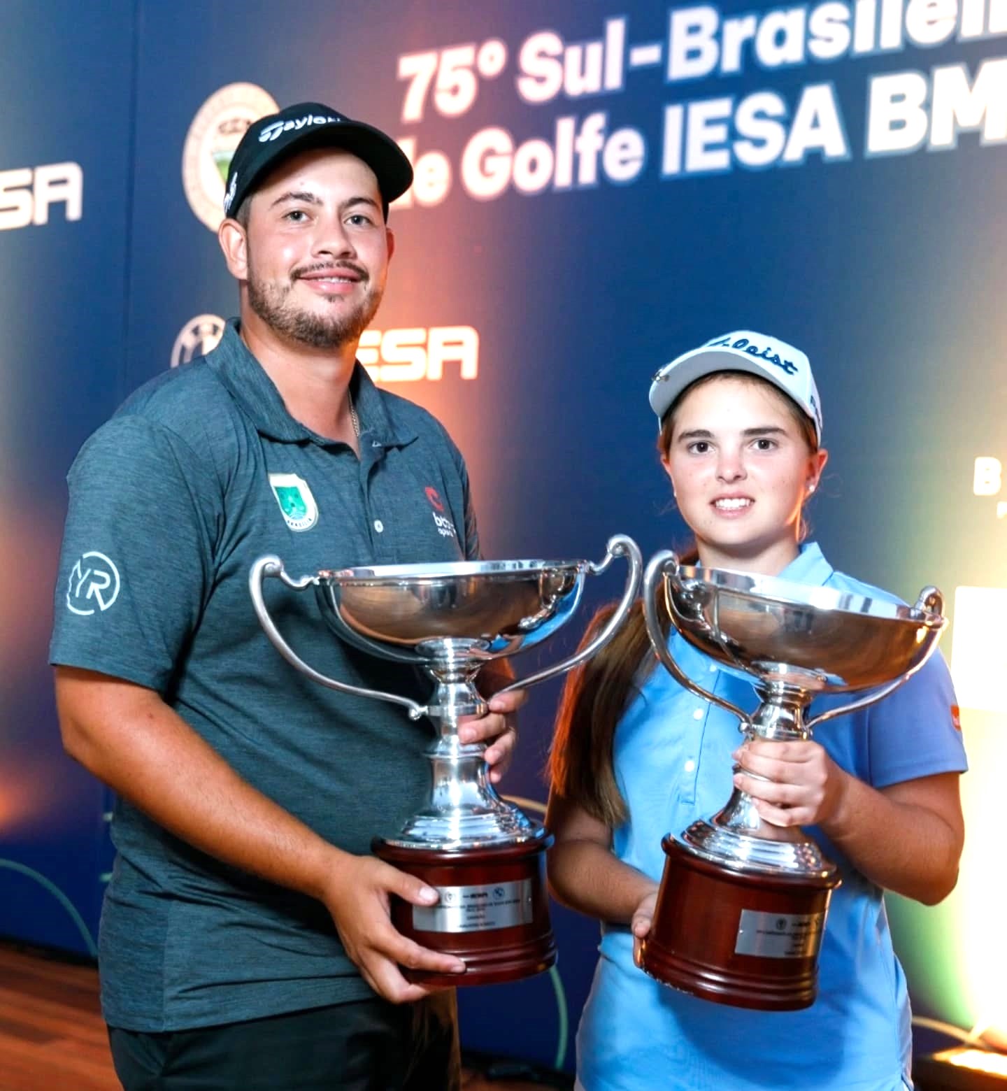 Andrey Xavier e Carolina Mailhos são campeões do 75º Campeonato Sul-Brasileiro de Golfe IESA BMW