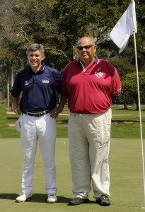  Adilson da Silva com Sérgio Carpi, do Azeite 1492 Foto: divulgação