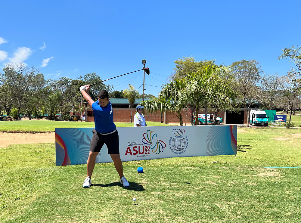 Andrey Xavier em campo nos Jogos Sul-americanos Assunção 2022