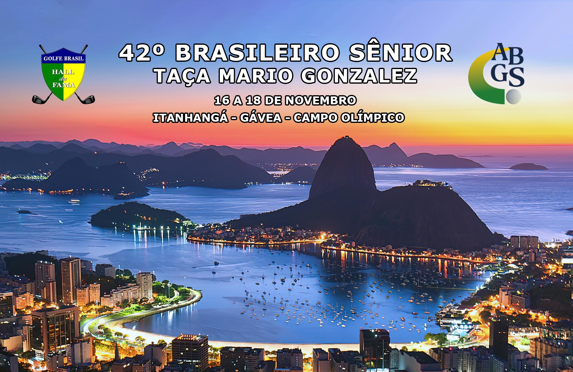 Brasileiro Sênior – Taça Mario Gonzalez, será jogado no Itanhangá, Gávea e Campo Olímpico