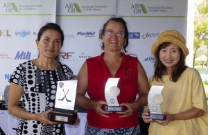 Campeas do feminino com Stela Myagi, Rosi Soares e Yoko Iijima