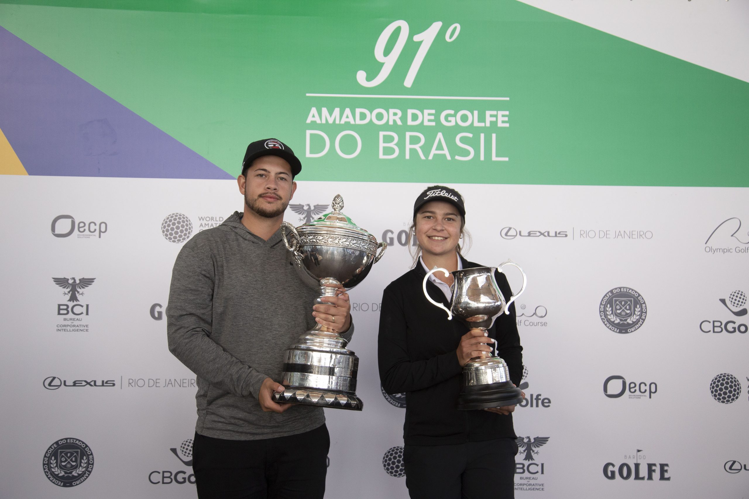 Andrey Xavier e Giovanna Fernandez são Campeões do 91º Campeonato Amador de Golfe do Brasil