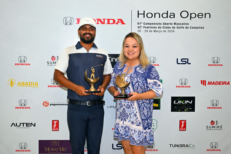 Herik Machado e Carla Ziliotto vencem o Honda Open – Aberto do Clube de Golfe de Campinas