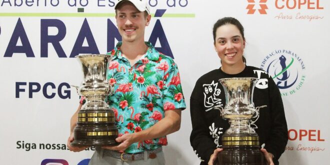 Homero de Toledo e Valentina Bosselmann são os campeões do 31º Aberto do Estado do Paraná