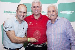 Roberto Coletti (Embrase ), Eduardo Bradaschia (FPG ) e Paulo Pimentel (Golfe & Cia)