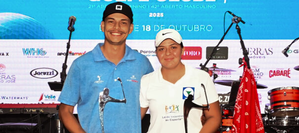 Aberto do Terras de São José: Igor e Giovana conquistam bicampeonato