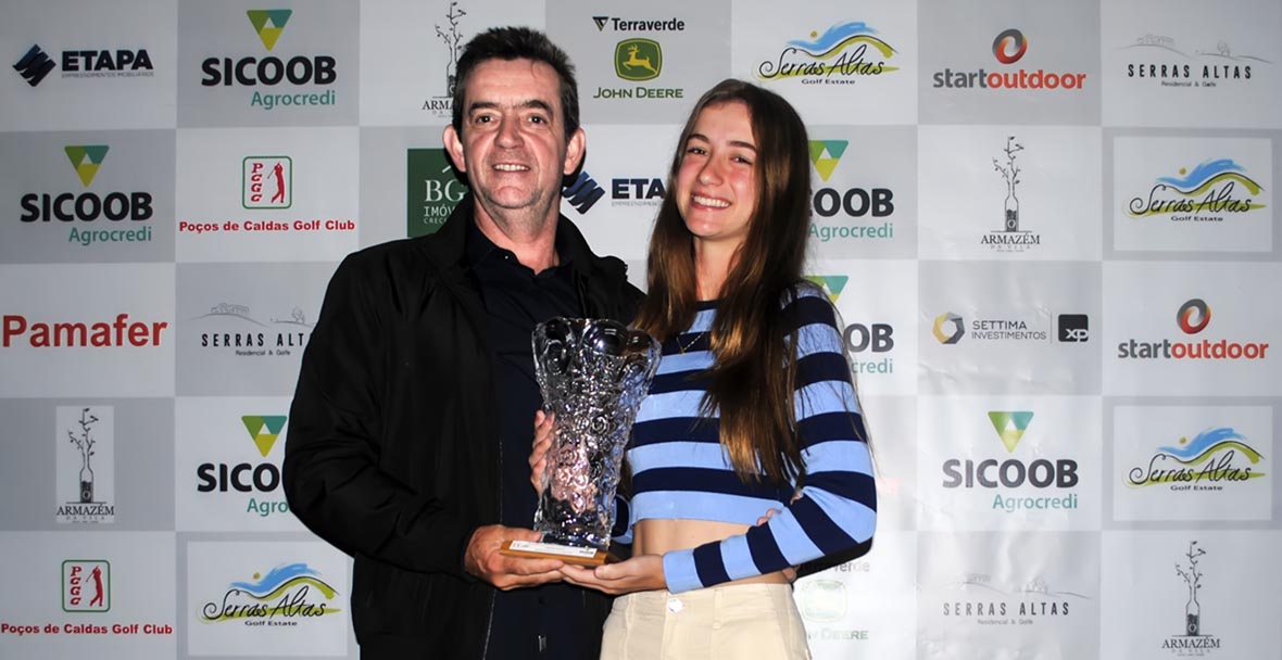 Isadora Fernal e José Edson da Silva são os campeões do Aberto do Poços de Caldas