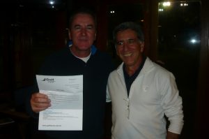 Edgar Rosa, ganhador do sorteio da estadia no Club Med oferecida pela Golf Travel, e Fernando Vieira