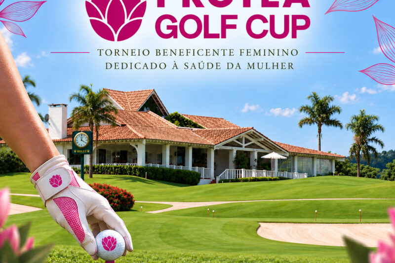 Participe do Protea Golf Cup, evento beneficente feminino dedicado à cura do câncer de mama, dia 2 de outubro, no Quinta da Baroneza