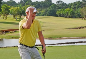 Ricardo Jelen, comemorando hole-in-one Fotos: ABGS/Thais Pastor