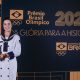 Valentina Bosselmann recebe o Prêmio Brasil Olímpico 2023, no Rio de Janeiro