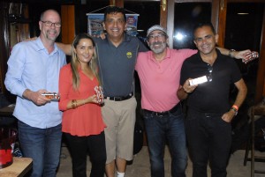 Vitor Troncoso, Vera Mendes, Antonio Padula, jair Carmona e Marcelo Silva Foto: Zeca Resendes