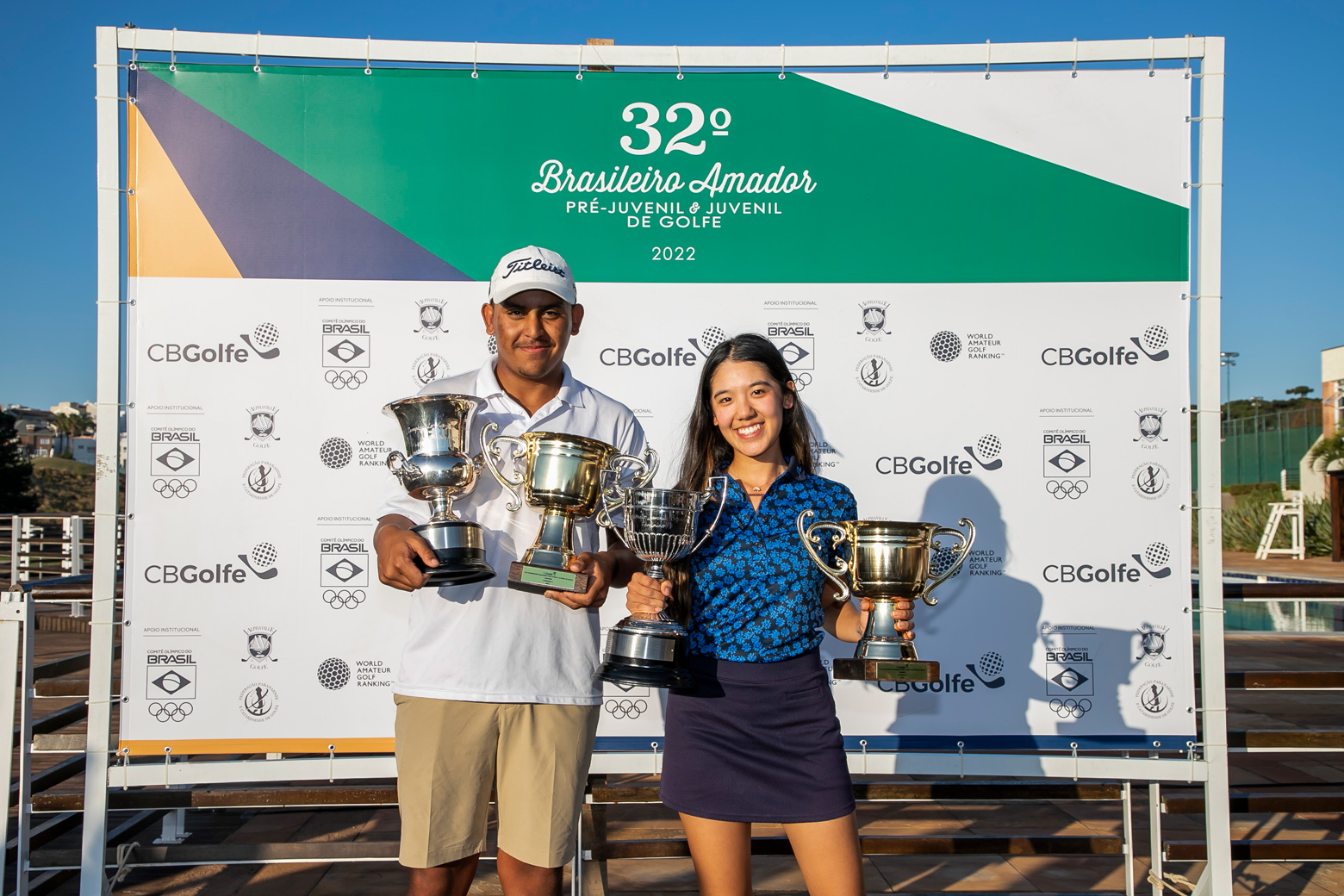 Wesley Bairros e Damini Ghanshyani são campeões do 32º Campeonato Brasileiro Amador Pré-Juvenil e Juvenil