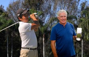 Yuji Oiwa, do SFGC, campeao da etapa, e Virgilio Carolino, do Guaruja, o vice-campeão