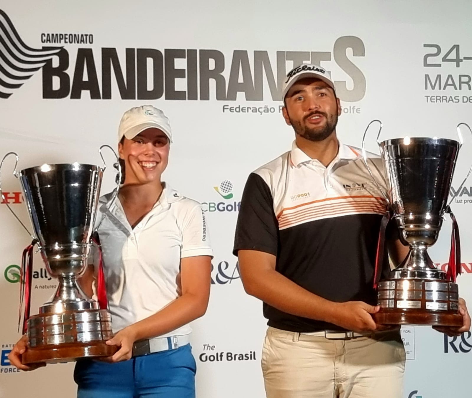 Marcos Negrini e Valentina Bosselmann são os Campeões do Campeonato Bandeirantes de Golfe