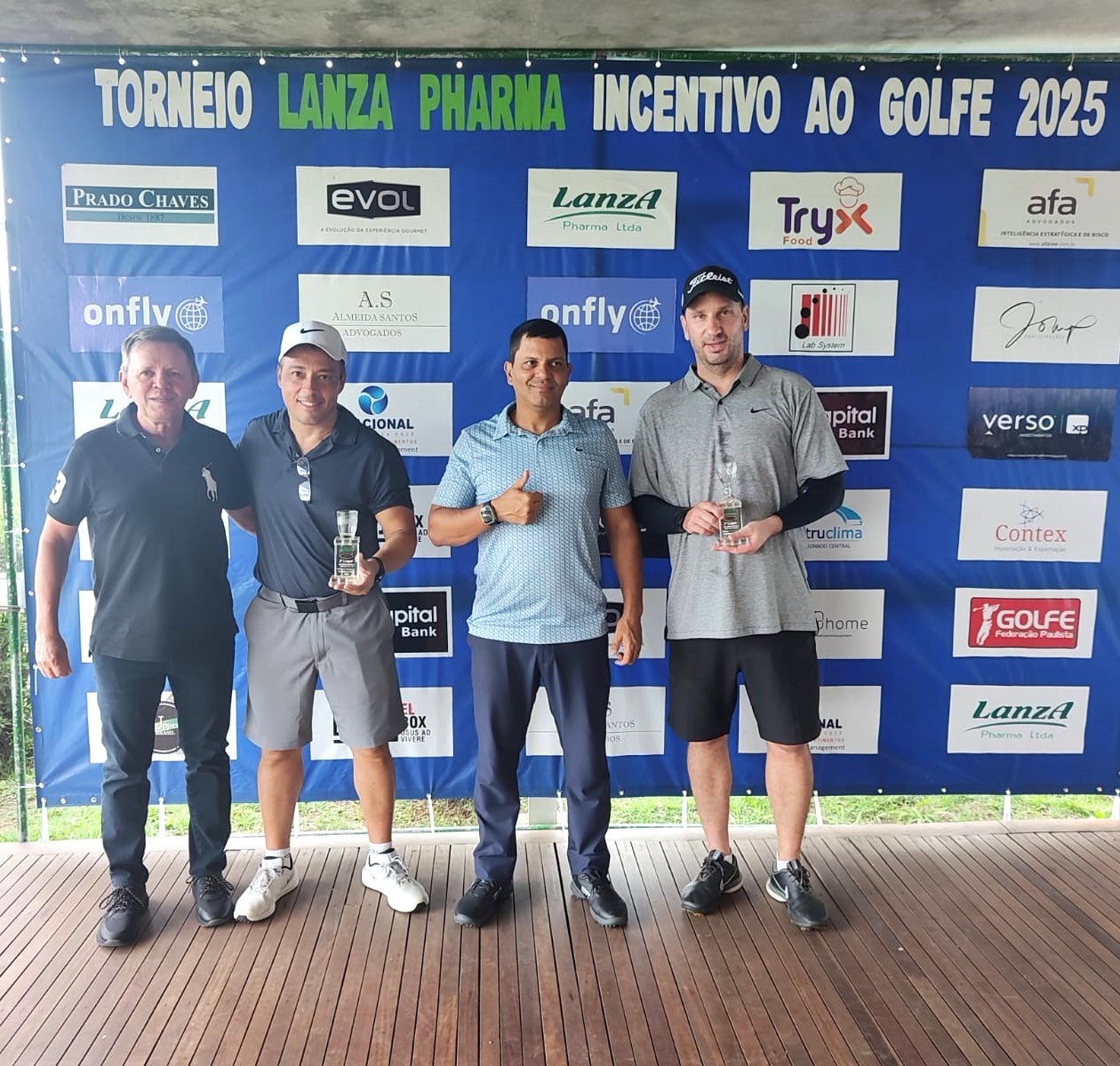 Campeões do Torneio Lanza Pharma Incentivo ao Golfe