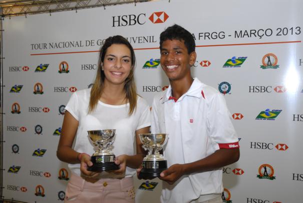 Herik Machado e Giulia Malmann vencem a 3ª Etapa do HSBC Tour Nacional de Golfe Juvenil