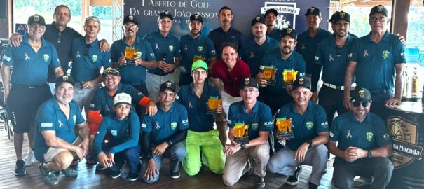 Campeões do 1º Aberto de Golfe da Grande João Pessoa, na Paraíba