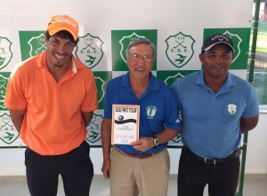 Marcelo Monteiro, Fukuda Yocito e Biro, profissional do Campinas Golfe Clube