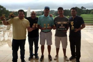 Time do Bastos Golf Club, campeão da categoria A 